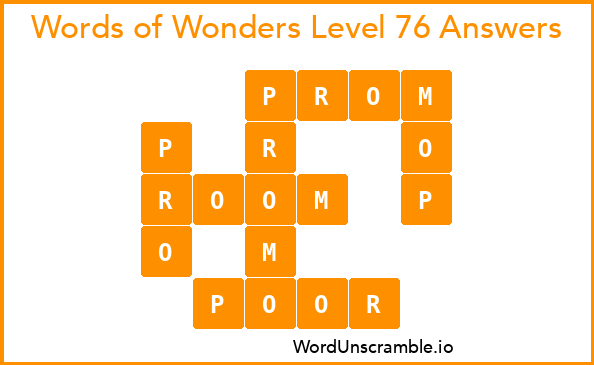 Words of Wonders Level 76 Answers