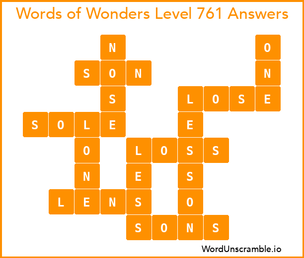 Words of Wonders Level 761 Answers
