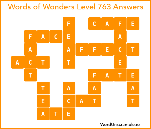 Words of Wonders Level 763 Answers