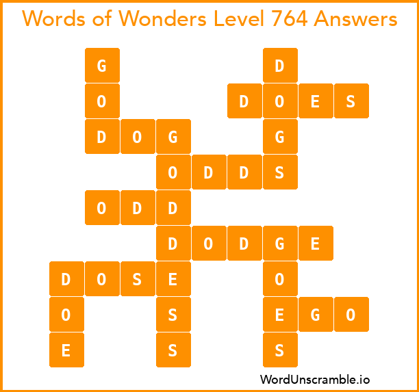 Words of Wonders Level 764 Answers