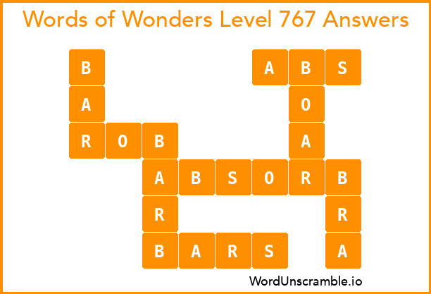 Words of Wonders Level 767 Answers