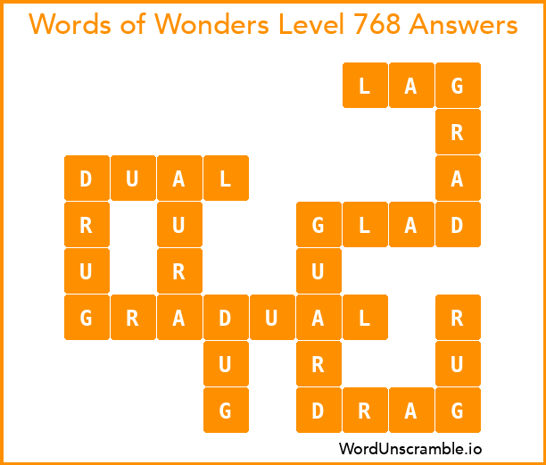 Words of Wonders Level 768 Answers