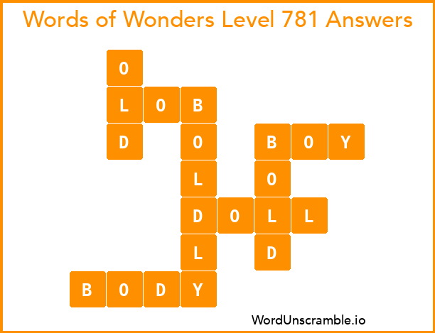 Words of Wonders Level 781 Answers