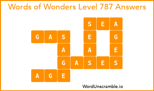 Words of Wonders Level 787 Answers