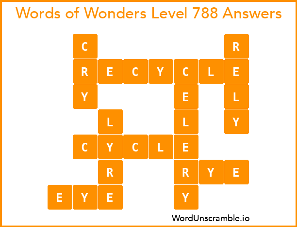 Words of Wonders Level 788 Answers