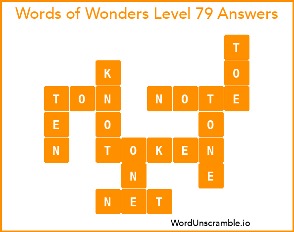 Words of Wonders Level 79 Answers