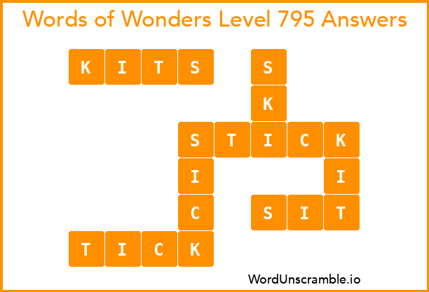 Words of Wonders Level 795 Answers