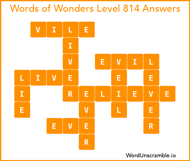 Words of Wonders Level 814 Answers