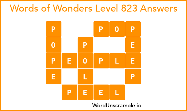Words of Wonders Level 823 Answers
