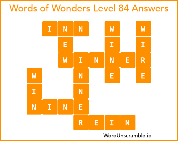 Words of Wonders Level 84 Answers