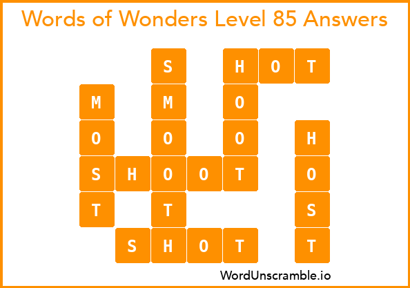 Words of Wonders Level 85 Answers