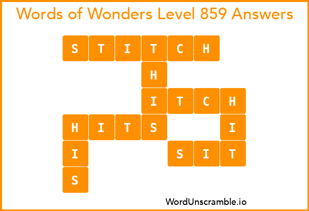Words of Wonders Level 859 Answers