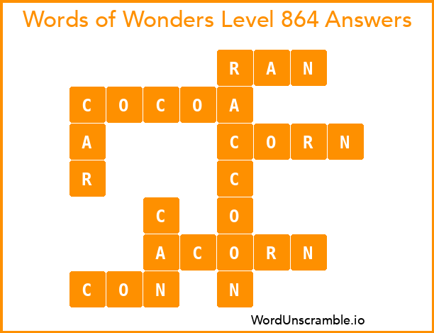 Words of Wonders Level 864 Answers
