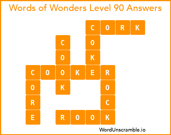 Words of Wonders Level 90 Answers