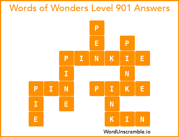 Words of Wonders Level 901 Answers