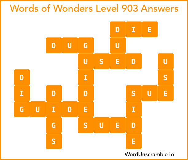 Words of Wonders Level 903 Answers