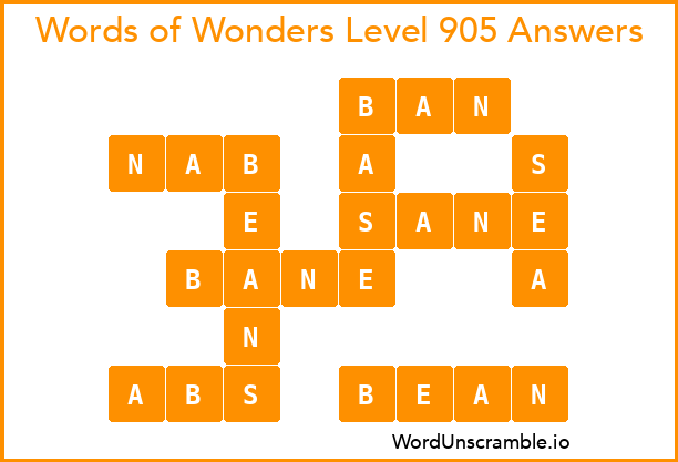 Words of Wonders Level 905 Answers