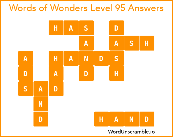 Words of Wonders Level 95 Answers