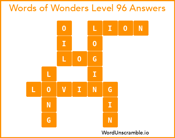 Words of Wonders Level 96 Answers
