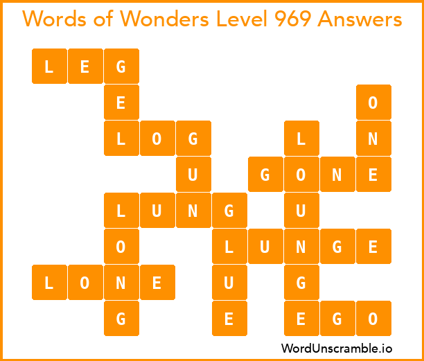 Words of Wonders Level 969 Answers