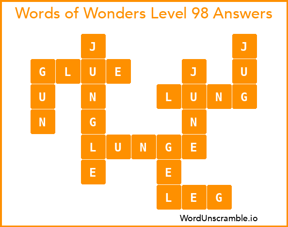 Words of Wonders Level 98 Answers