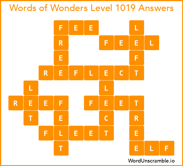 Words of Wonders Level 1019 Answers