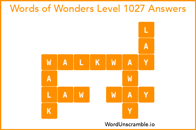 Words of Wonders Level 1027 Answers