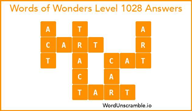 Words of Wonders Level 1028 Answers