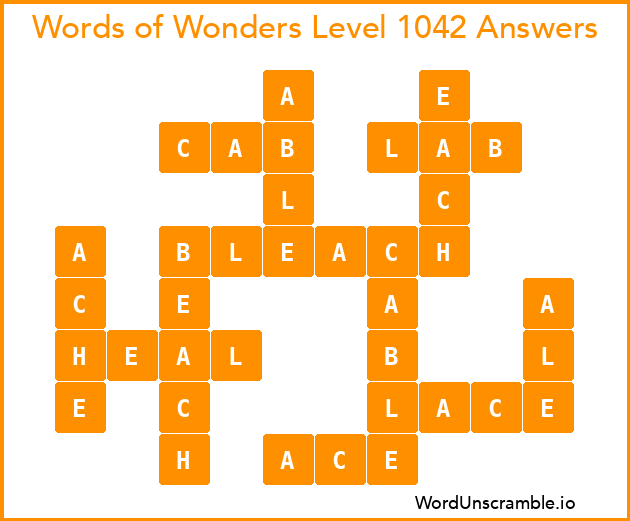 Words of Wonders Level 1042 Answers
