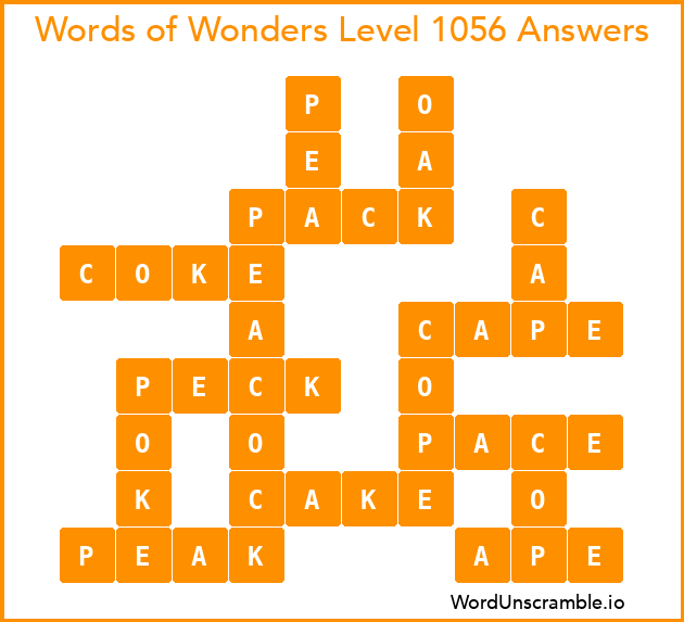 Words of Wonders Level 1056 Answers