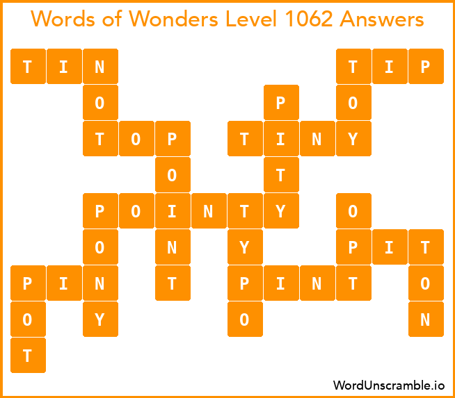 Words of Wonders Level 1062 Answers