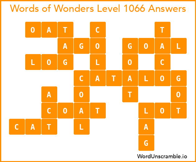 Words of Wonders Level 1066 Answers