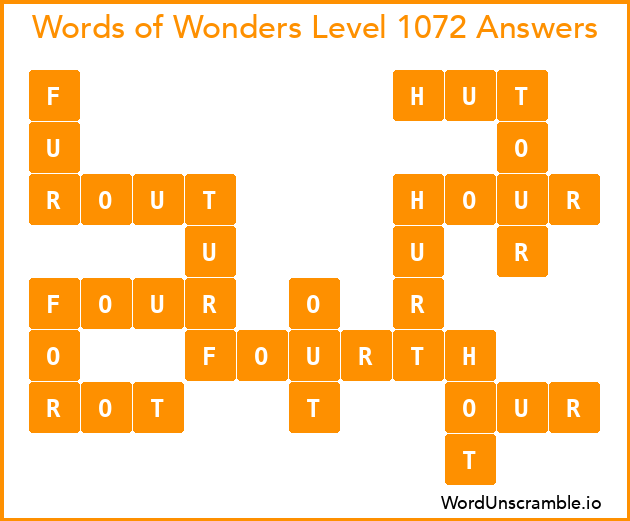 Words of Wonders Level 1072 Answers