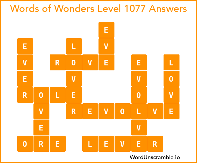 Words of Wonders Level 1077 Answers