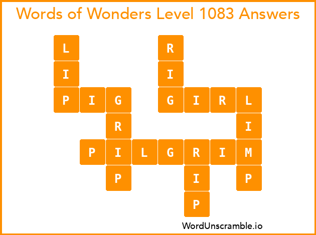 Words of Wonders Level 1083 Answers