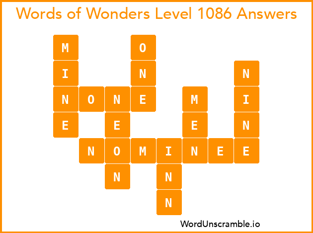 Words of Wonders Level 1086 Answers