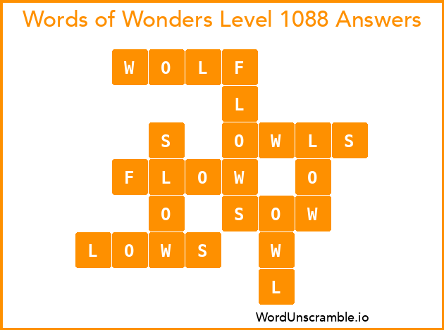 Words of Wonders Level 1088 Answers