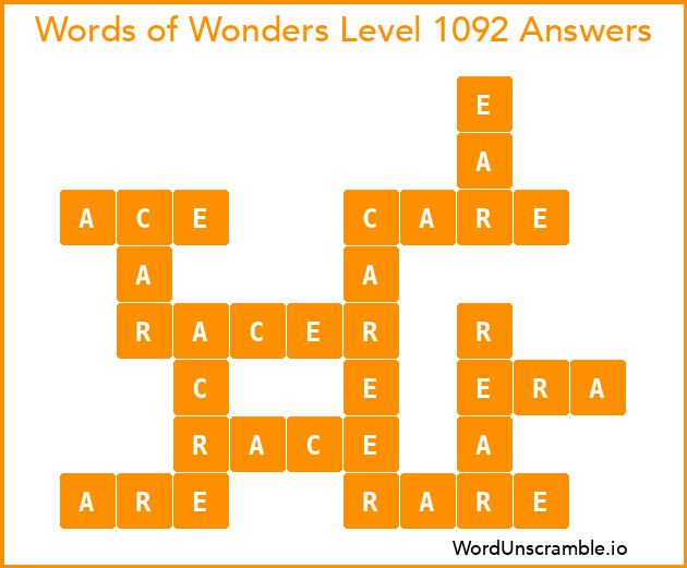 Words of Wonders Level 1092 Answers