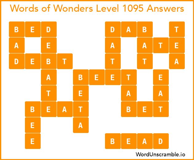 Words of Wonders Level 1095 Answers