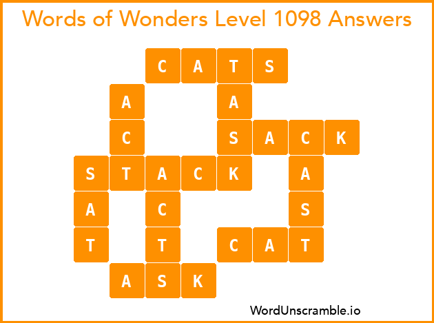 Words of Wonders Level 1098 Answers