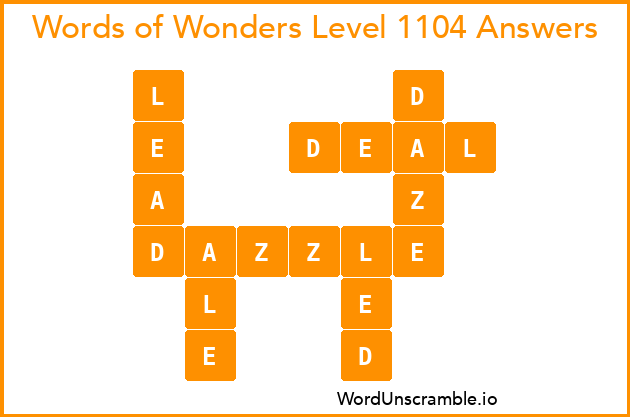 Words of Wonders Level 1104 Answers