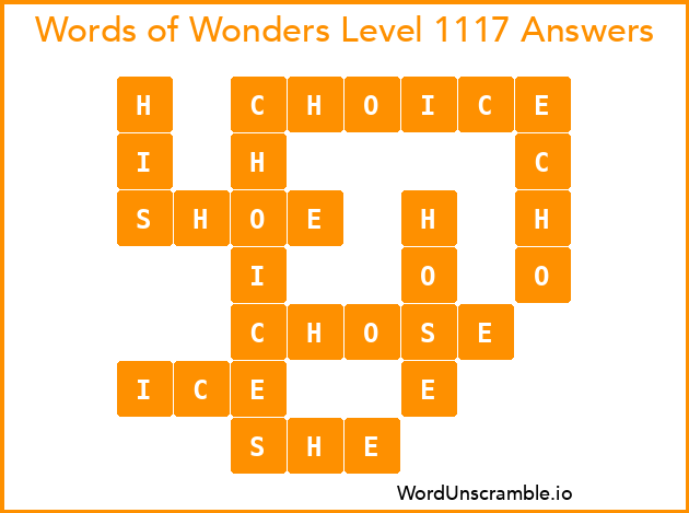 Words of Wonders Level 1117 Answers