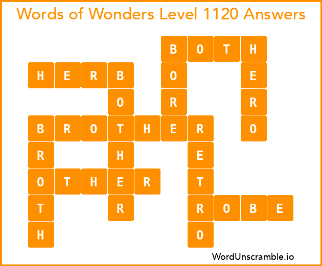 Words of Wonders Level 1120 Answers