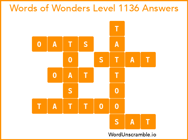 Words of Wonders Level 1136 Answers
