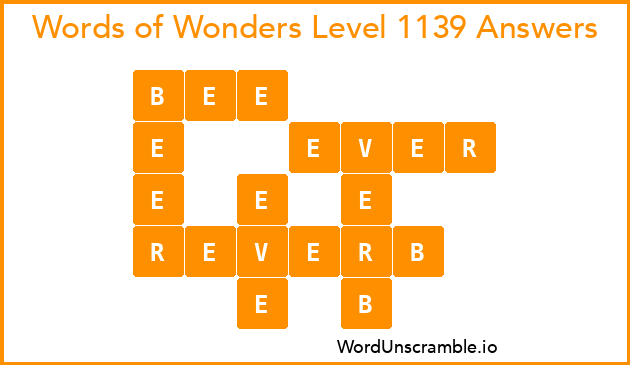Words of Wonders Level 1139 Answers