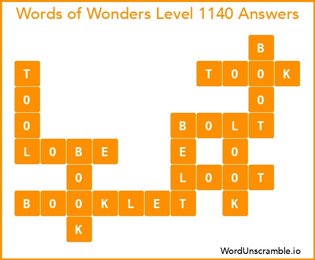 Words of Wonders Level 1140 Answers