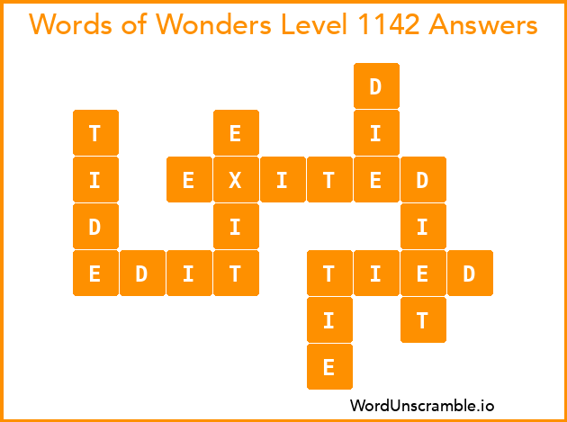 Words of Wonders Level 1142 Answers