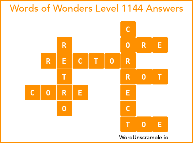 Words of Wonders Level 1144 Answers