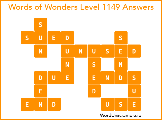 Words of Wonders Level 1149 Answers