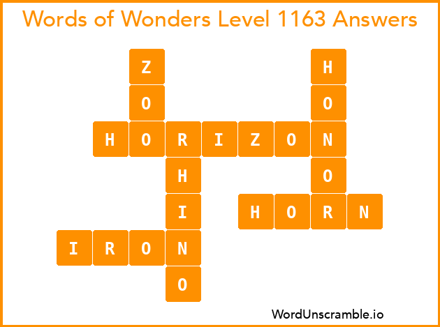 Words of Wonders Level 1163 Answers